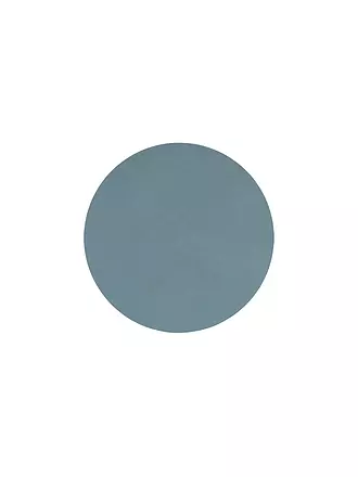 LIND DNA | Leder-Untersetzer rund 10cm Light Blue | 